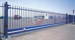 Aluminium cantilever sliding gate 12 metres long