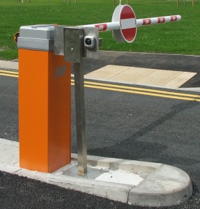 Automatic car park barrier with intercom and Proximity reader