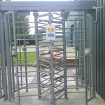 Dual Full height turnstile 120 degree three arm