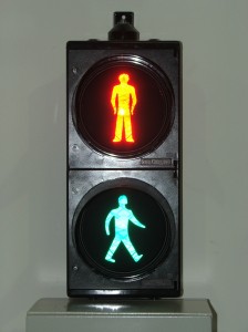 Pelican crossing light