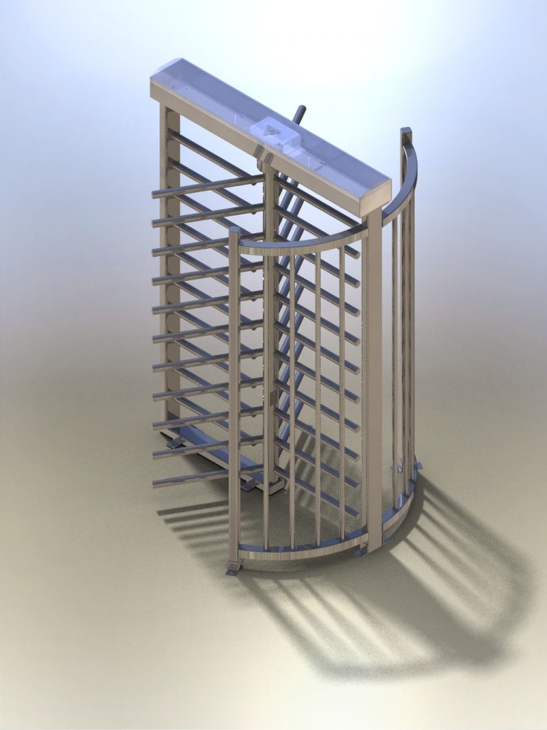 Full Height Turnstile 3 arm strieght rotor