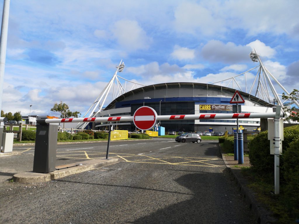 Automatic Barriers Installation at the University of Bolton stadium, Bolton Wanderers FC